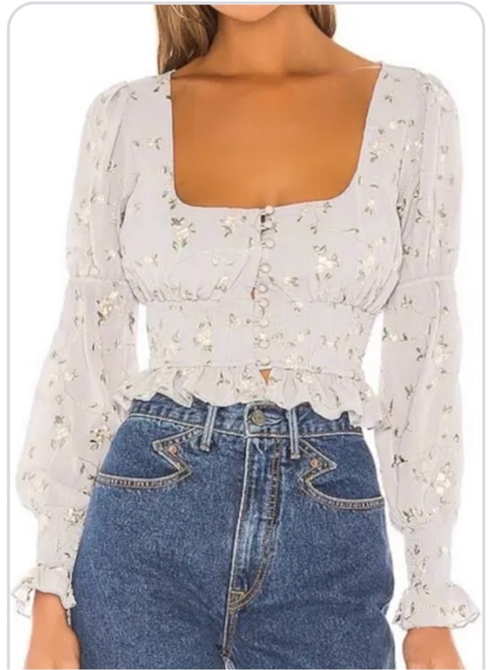 Majorelle Floral Blouse